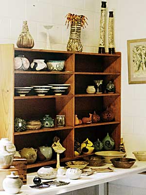 Bundarra Pottery - display room