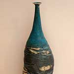 Tempest from the Sea - hand worked, wheel thrown, stoneware, ash glaze